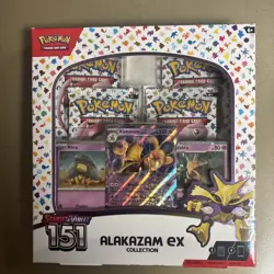 Pokemon 151 Scarlet & Violet Alakazam ex Collection Booster Box TCG *NEW*Sealed* 820650855269 - Image 1