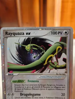 Pokemon carta promo Rayquaza EX 039 Wizards Black Star Promos Holo LP Italiano - Image 3