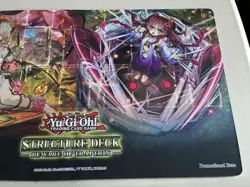 YUGIOH OFFICIAL STRUCTURE DECK BEWARE OF TRAPTRIX PLAYMAT - Image 3