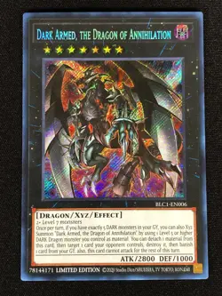 Yugioh Dark Armed, The Dragon Of Annihilation BLC1-EN006 Secret (NM) - Image 1