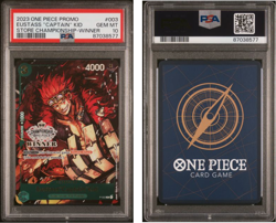 2023 ONE PIECE PROMOS #003 EUSTASS "CAPTAIN" KID STORE CHAMPIONSHIP-WINNER PSA10 - Image 1