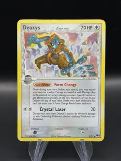 Pokemon Deoxys Holo Rare Card 2/17 Delta Species, Pop Series 4 Body Swirl - Image 1