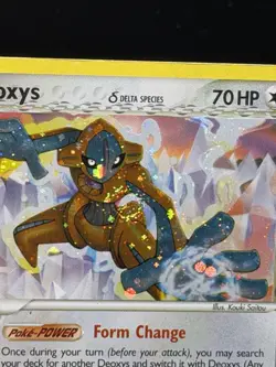 Pokemon Deoxys Holo Rare Card 2/17 Delta Species, Pop Series 4 Body Swirl - Image 2
