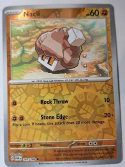 Nacli 101/182 Sv04: Paradox Rift Pokemon Reverse Holo Foil Nice! - Image 1