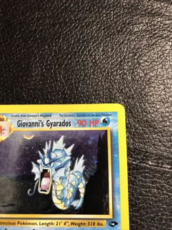 B6 Giovanni's Gyarados 5/132 Gym Challenge Holo Pokemon Card - Image 3