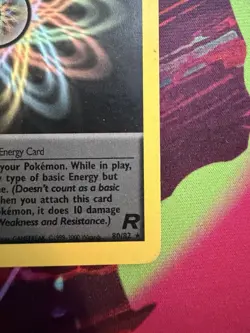Rainbow Energy 80/82 Unlimited Team Rocket Rare Pokemon Card - Image 5