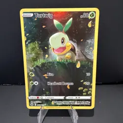 Pokemon TCG Turtwig Crown Zenith: Galarian Gallery Holo Holo Rare Card GG31/GG70 - Image 1