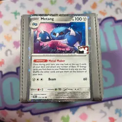 Metang 114/162 HOLO Play Stamp Prize Pack - NM Pokemon Card - Image 1