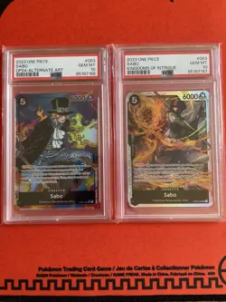PSA 10 One Piece Kingdoms Of Intrigue Sabo Alternate Art OP04-083 Card Gem Mint - Image 3