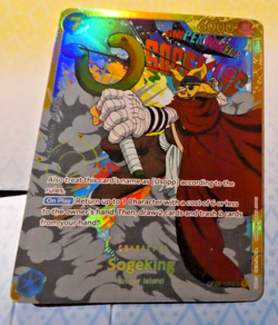 One Piece Card Game English Carte Holo Sogeking OP03-122 Sec NM - Image 1