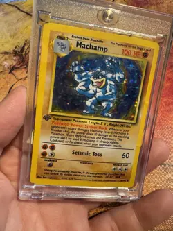 Machamp 1st Edition Holo | Base Set WOTC | Vintage Pokemon Card - Image 1