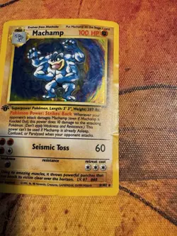 Machamp 1st Edition Holo | Base Set WOTC | Vintage Pokemon Card - Image 4