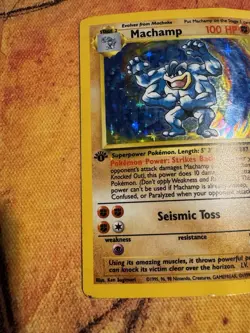 Machamp 1st Edition Holo | Base Set WOTC | Vintage Pokemon Card - Image 5