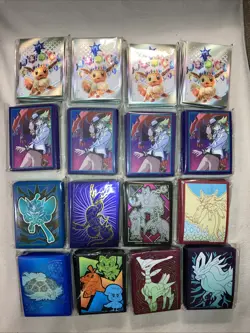 Lot Of 16 Pokemon TCG ETB 65ct Card Sleeves New Temporal Forces Journey Fable - Image 1