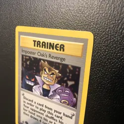 Imposter Oak's Revenge 76/82 Team Rocket First Edition Pokemon Card NM - Image 4