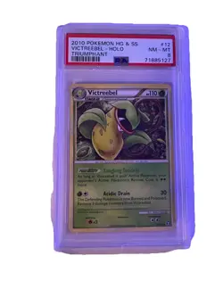 Pokemon TCG Victreebel 12/102 Triumphant Holo Rare English PSA 8 Graded Card - Image 1