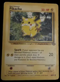 1999 Pokemon TCG Jungle Pikachu 60/64 Basic 50HP Regular Common Card English - Image 1