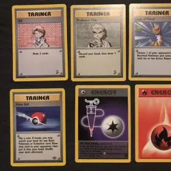 Vintage Pokemon 28 Card Lot Jungle Fossil Rocket Common Uncommon Energy WoTC LP - Image 5