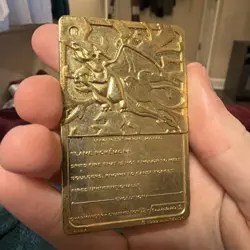 1999 Pokemon Burger King Charizard 23K Gold Plated Trading Card - Image 4