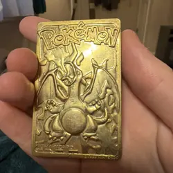 1999 Pokemon Burger King Charizard 23K Gold Plated Trading Card - Image 5