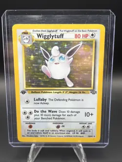 Pokemon TCG Wigglytuff Jungle 1st Edition Holo Rare Card 16/64 - Image 1