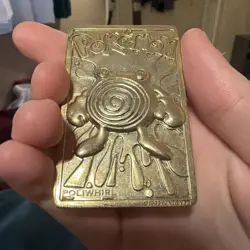 Burger King 1999 Pokemon Poliwhirl 23K Gold Plated Trading Card - Image 5