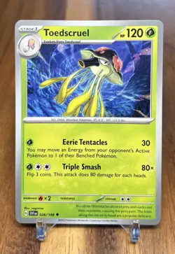 Toedscruel 026/198 Non Holo Uncommon Scarlet & Violet Base Set Pokemon Card NM - Image 1