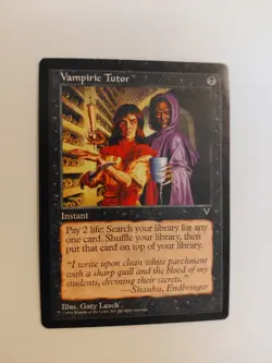 Vampiric Tutor Visions MTG Magic the Gathering LP Condition - Image 1