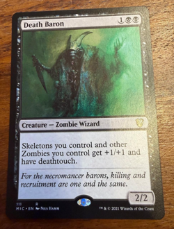 Death Baron ~ Commander: Midnight Hunt [ NearMint ] [ Magic MTG ] - Image 1