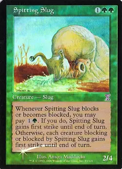 MTG - Time Spiral - Spitting Slug - Foil - NM - Image 1