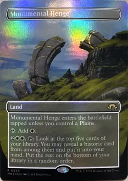 Monumental Henge (Borderless) Foil R Modern Horizons 3 354 NM - Image 1