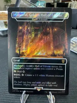 MTG 1x FOIL Meduseld, Golden Hall of Edoras / Castle Ardenvale LTC 361 NM LOTR - Image 1