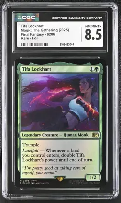 MTG Tifa Lockhart #0206 FOIL Rare Legendary Creature Final Fantasy CGC FF7 FFVII - Image 1