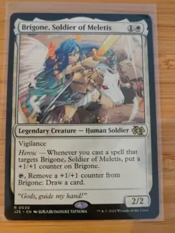 MTG Brigone, Soldier of Meletis (Anime) 0030 J25 Foundations M/NM Free UK P&P - Image 1