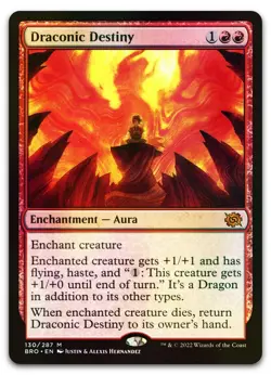 Draconic Destiny #130 (Foil) (NM) Brothers' War BRO Magic MTG - Image 1