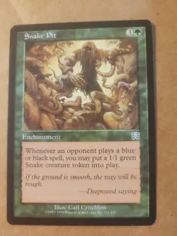 Snake Pit (271) Mercadian Masques MTG Magic the Gathering Green LP BULK DISCOUNT - Image 1