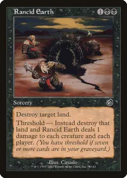 Torment Rancid Earth MTG Magic the Gathering NM - Image 1