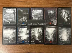 MTG *Midnight Hunt Full Art Basic Land Complete Set (10 Total)* (NM) Magic - Image 1