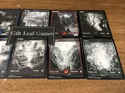 MTG *Midnight Hunt Full Art Basic Land Complete Set (10 Total)* (NM) Magic - Image 3