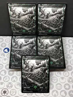 Forest x5 MTG Full Art Innistrad: Crimson Vow # 277/277 - Image 2