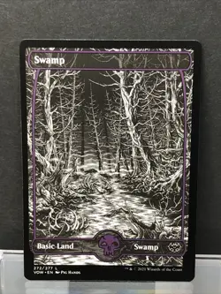 Swamp x5 MTG Full Art Innistrad: Crimson Vow # 272/277 - Image 3