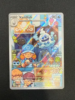Pokemon TCG Vanillish 190/182- Stamped- Snowflake- Illustration Rare- NM - Image 1