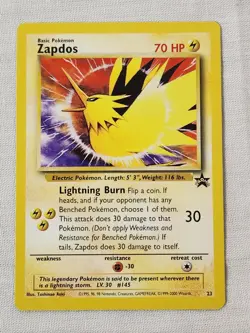 NM Zapdos - Normal #23 Black Star Promo Pokemon TCG - Image 1