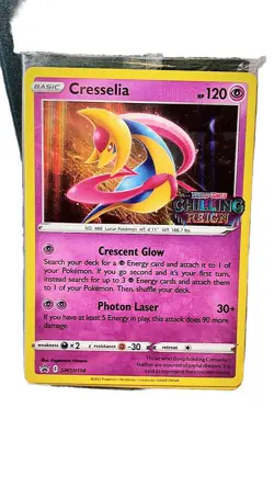 Pokemon Black Star Promo - Cresselia SWSH114 - Chilling Reign -Prerelease/Sealed - Image 1