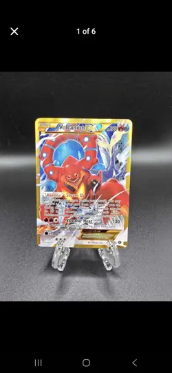 Pokemon TCG Volcanion EX Secret XY MP Steam Siege Card #115/114 - Image 1