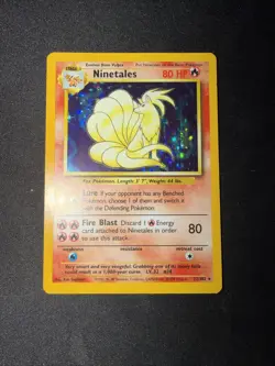 Pokemon TCG Ninetales Holo Rare Base Set 12/102 WOTC Vintage 1999 - Image 1