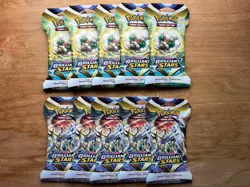 Pokemon TCG: Sword & Shield-Brilliant Stars 10 Sealed Sleeved Booster Packs 820650809972 - Image 2