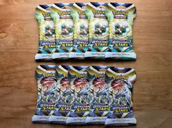 Pokemon TCG: Sword & Shield-Brilliant Stars 10 Sealed Sleeved Booster Packs 820650809972 - Image 3