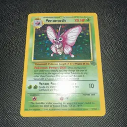 Pokemon TCG Venomoth Holo Rare 13/64 Jungle 1999 - Image 1