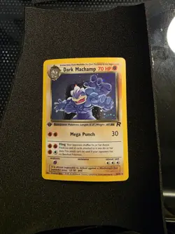 Pokemon TCG Dark Machamp Holo Rare 10/82 1st Edition Team Rocket WOTC LP - Image 1